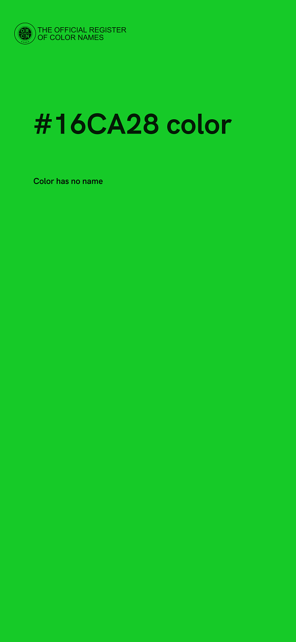 #16CA28 color image