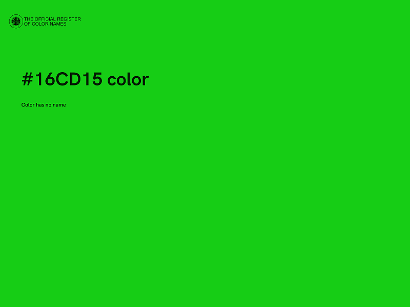 #16CD15 color image