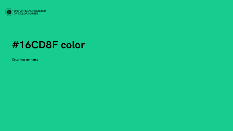 #16CD8F color image