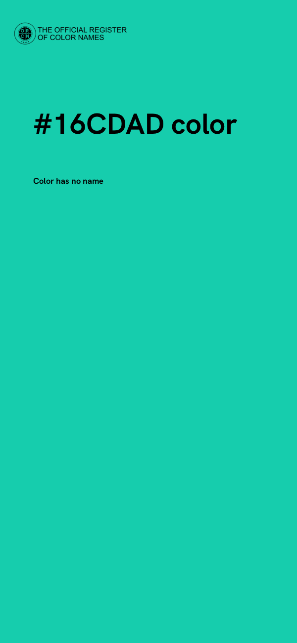 #16CDAD color image