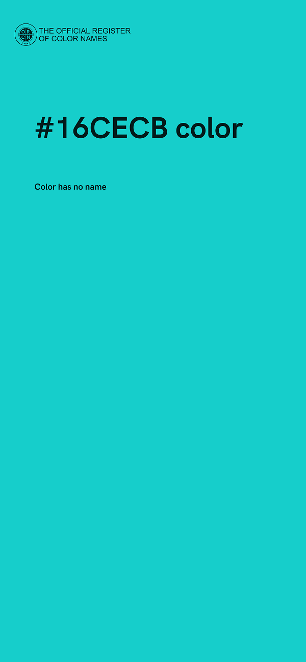 #16CECB color image