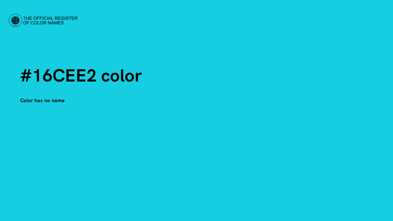 #16CEE2 color image