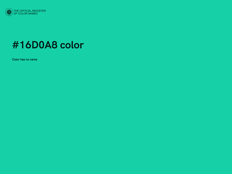 #16D0A8 color image