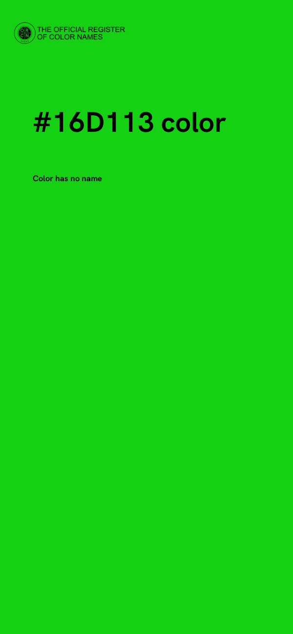 #16D113 color image