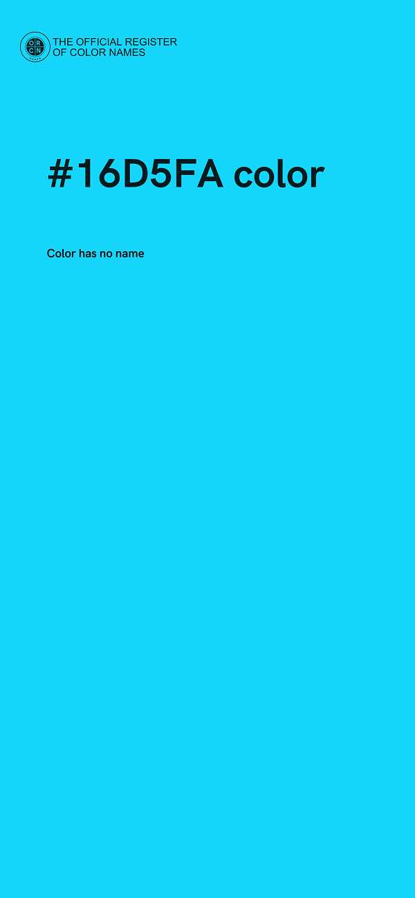 #16D5FA color image