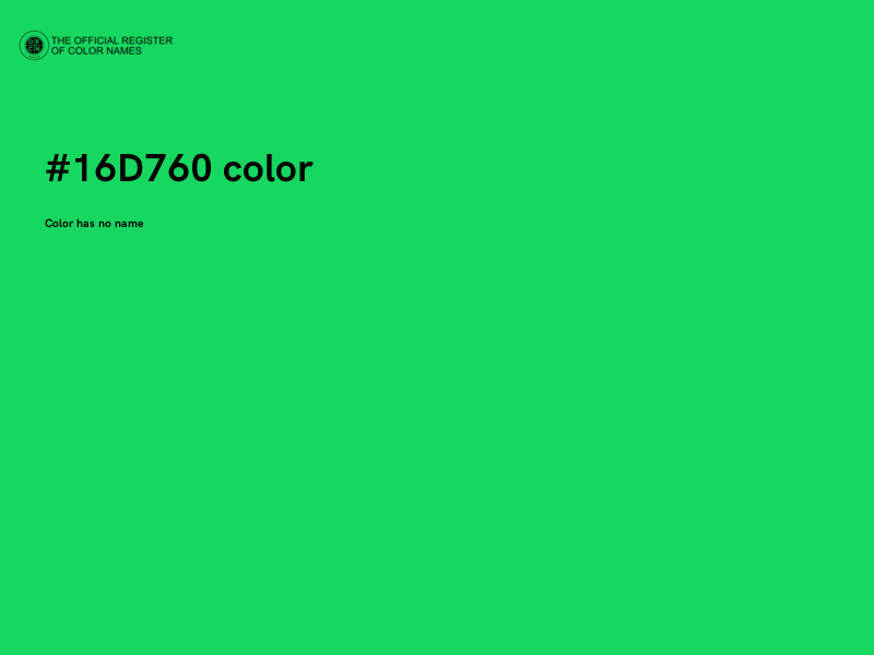 #16D760 color image