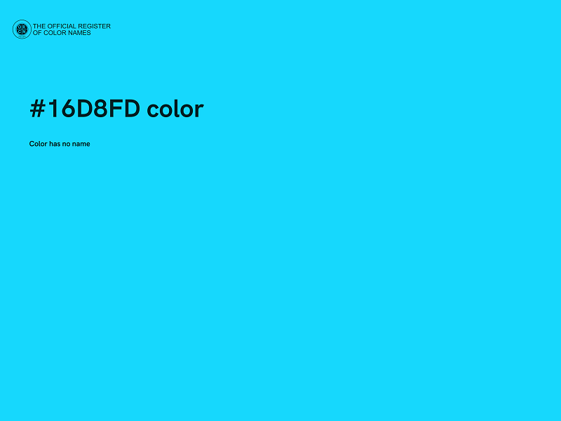 #16D8FD color image