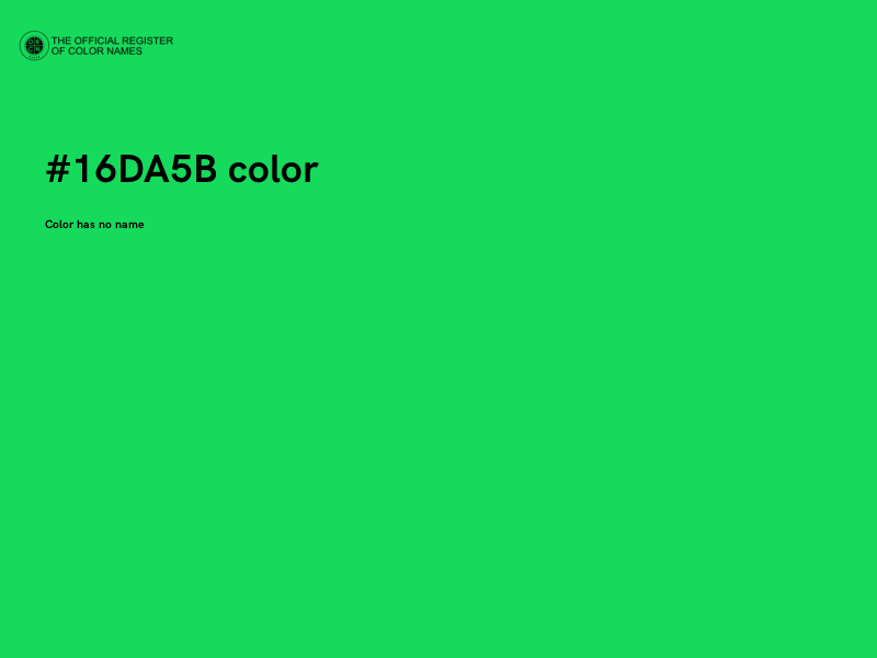 #16DA5B color image