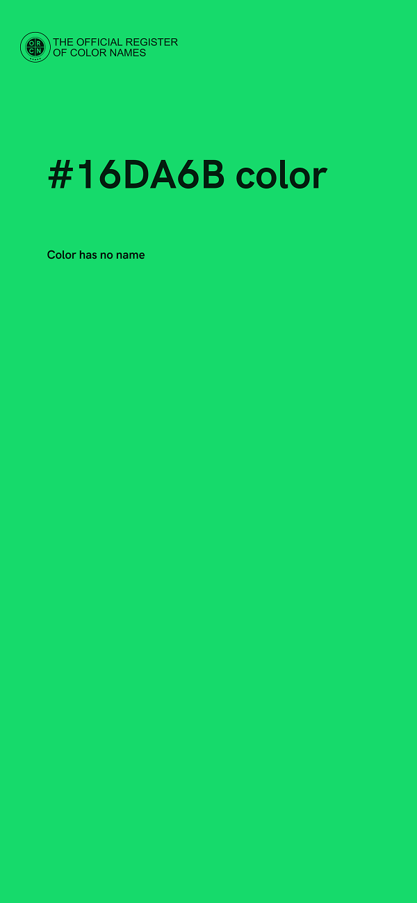 #16DA6B color image