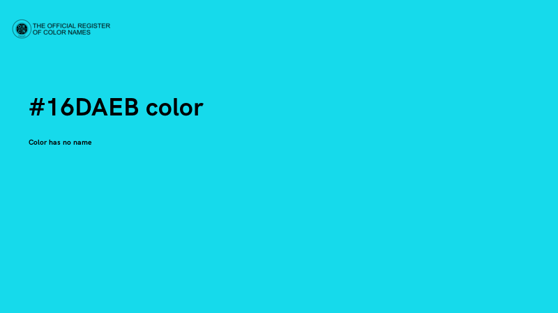 #16DAEB color image
