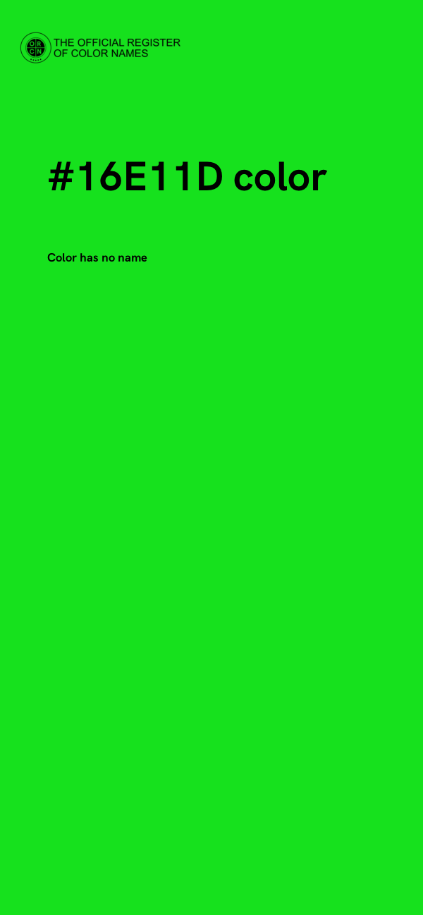 #16E11D color image
