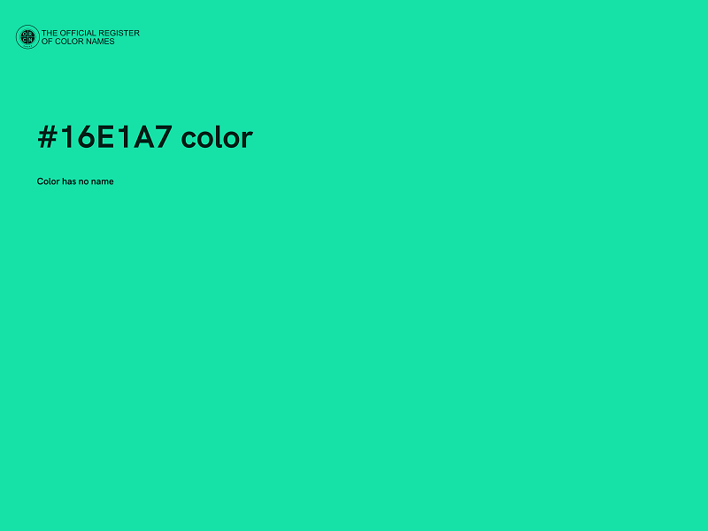 #16E1A7 color image