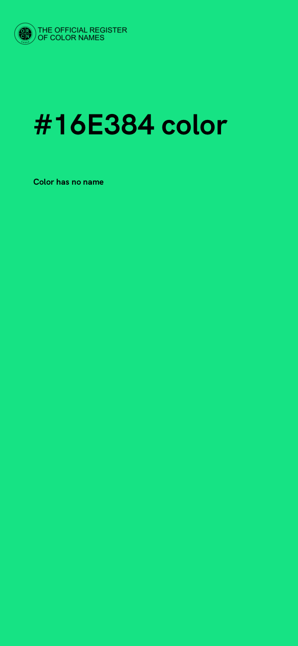 #16E384 color image