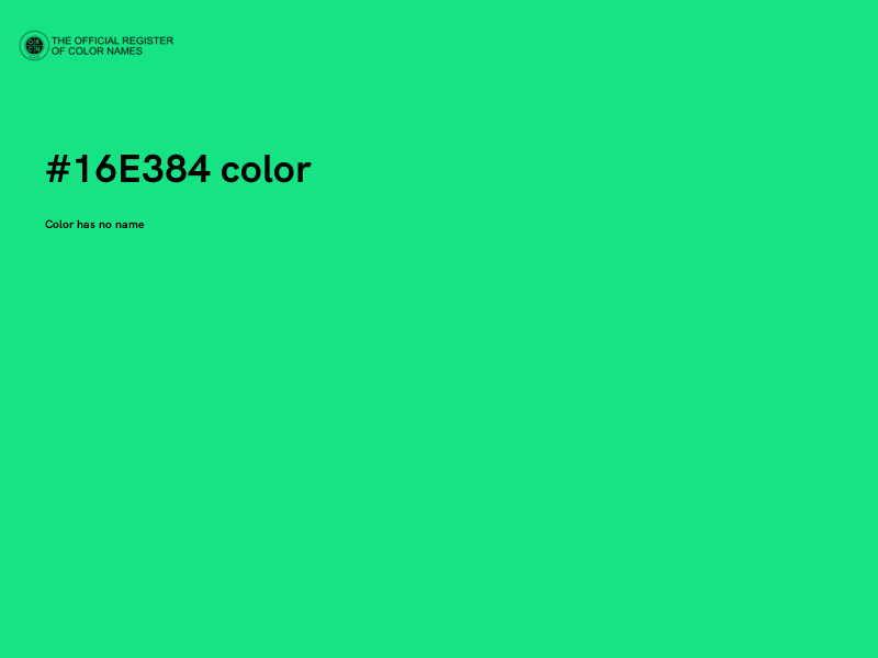 #16E384 color image