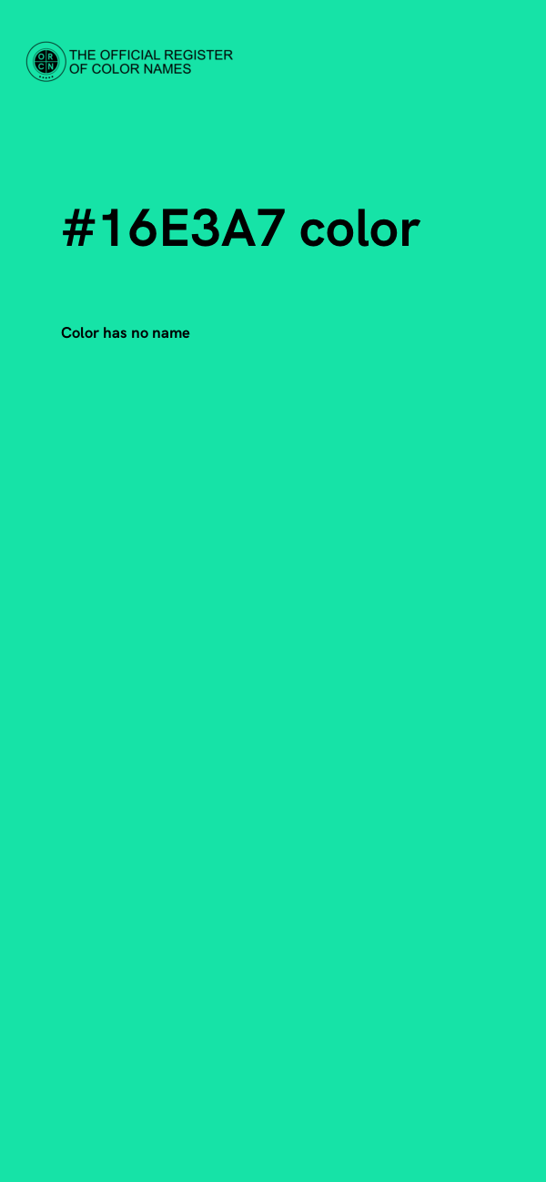 #16E3A7 color image