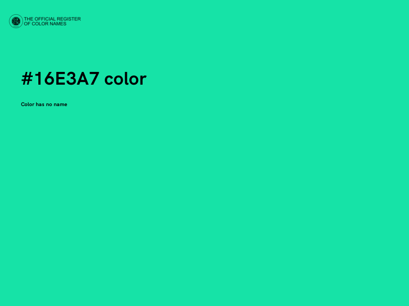 #16E3A7 color image