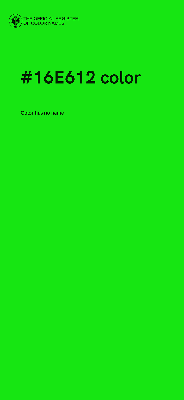 #16E612 color image
