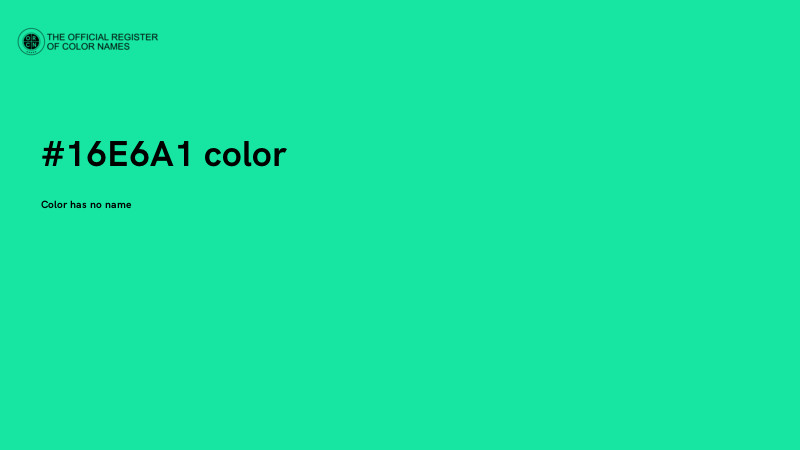 #16E6A1 color image