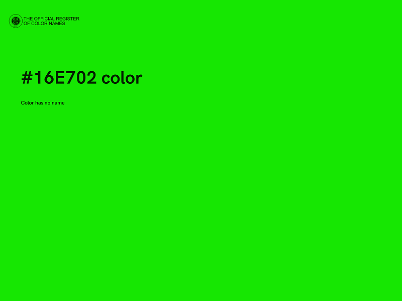 #16E702 color image