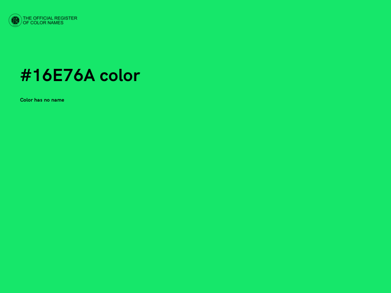 #16E76A color image