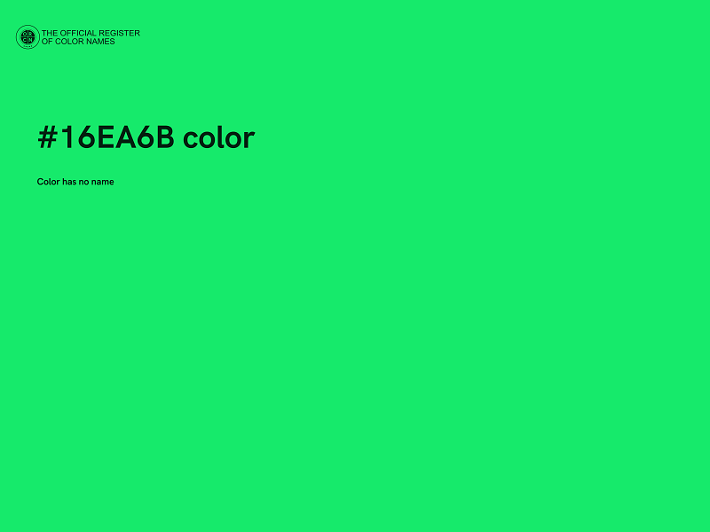 #16EA6B color image