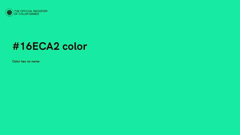 #16ECA2 color image