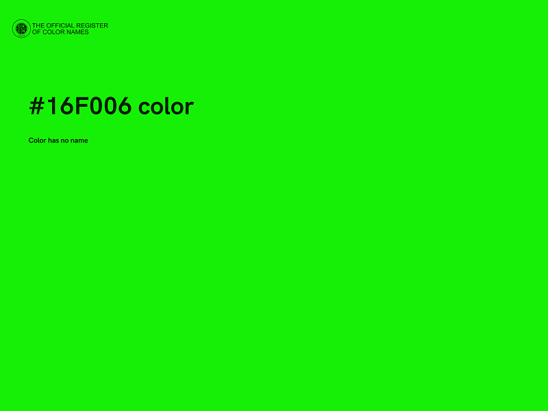 #16F006 color image