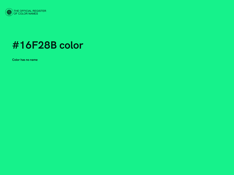 #16F28B color image