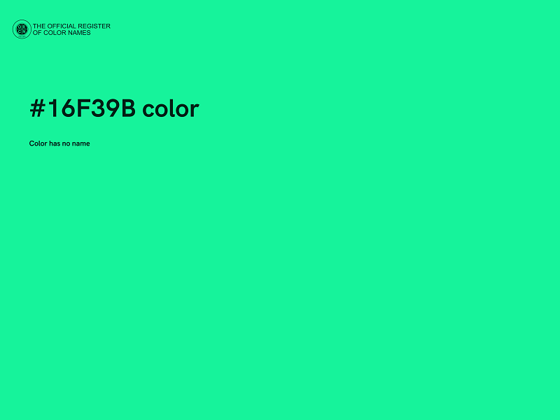 #16F39B color image