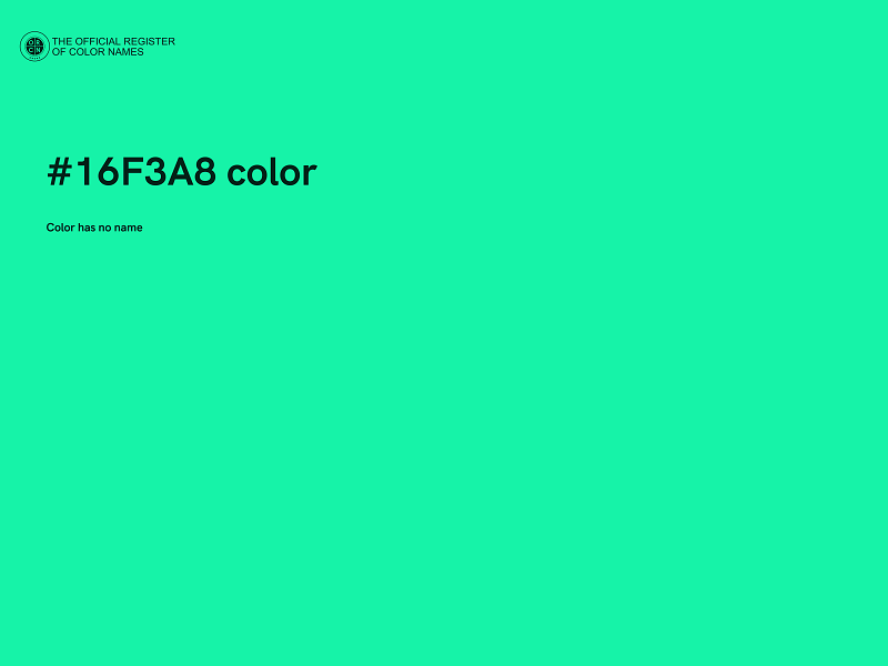 #16F3A8 color image