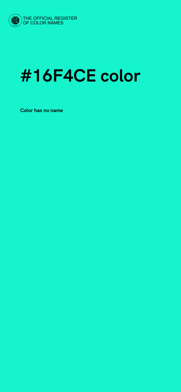#16F4CE color image