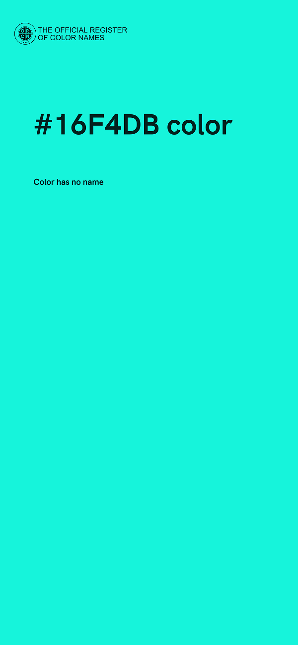 #16F4DB color image