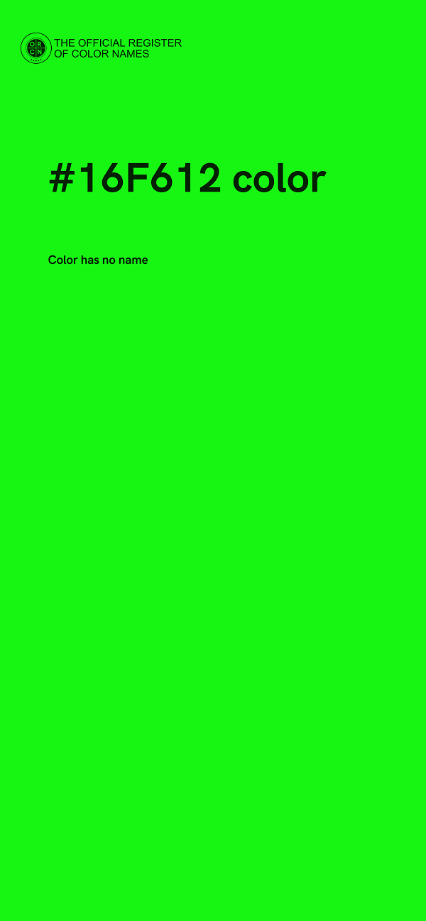 #16F612 color image