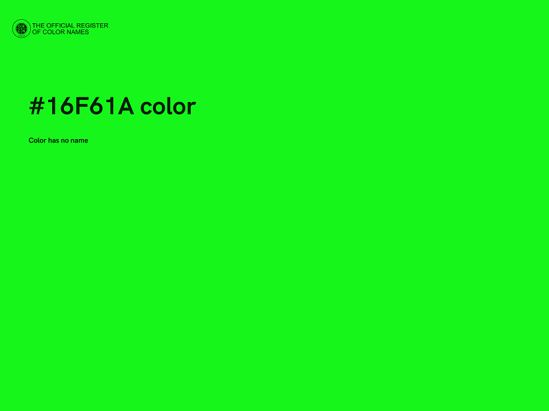 #16F61A color image