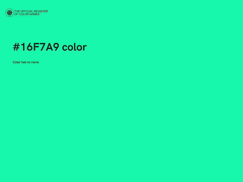 #16F7A9 color image