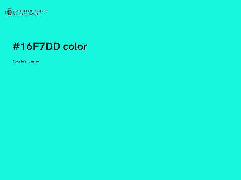 #16F7DD color image