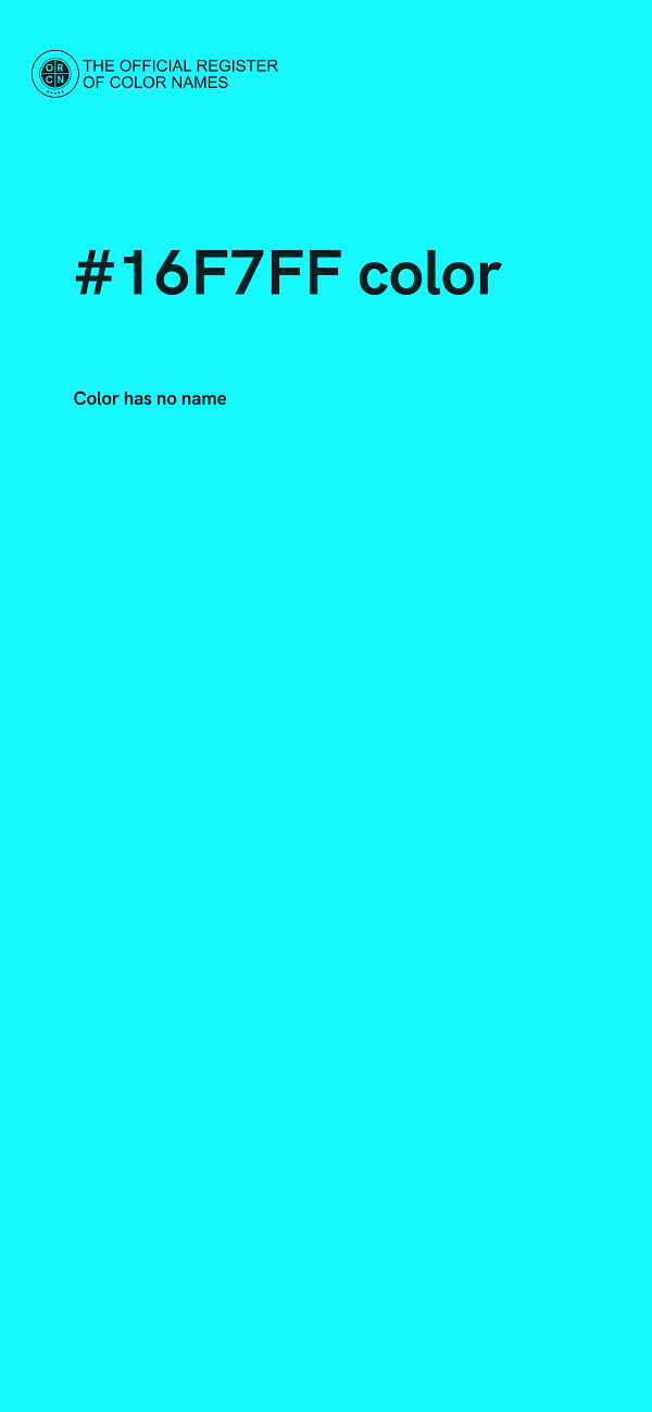 #16F7FF color image