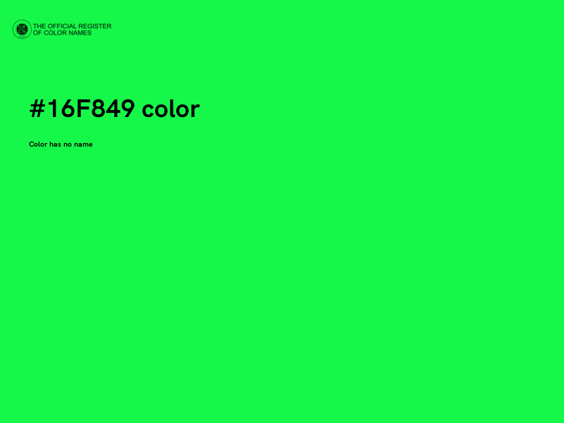 #16F849 color image