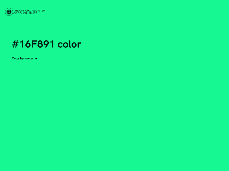 #16F891 color image