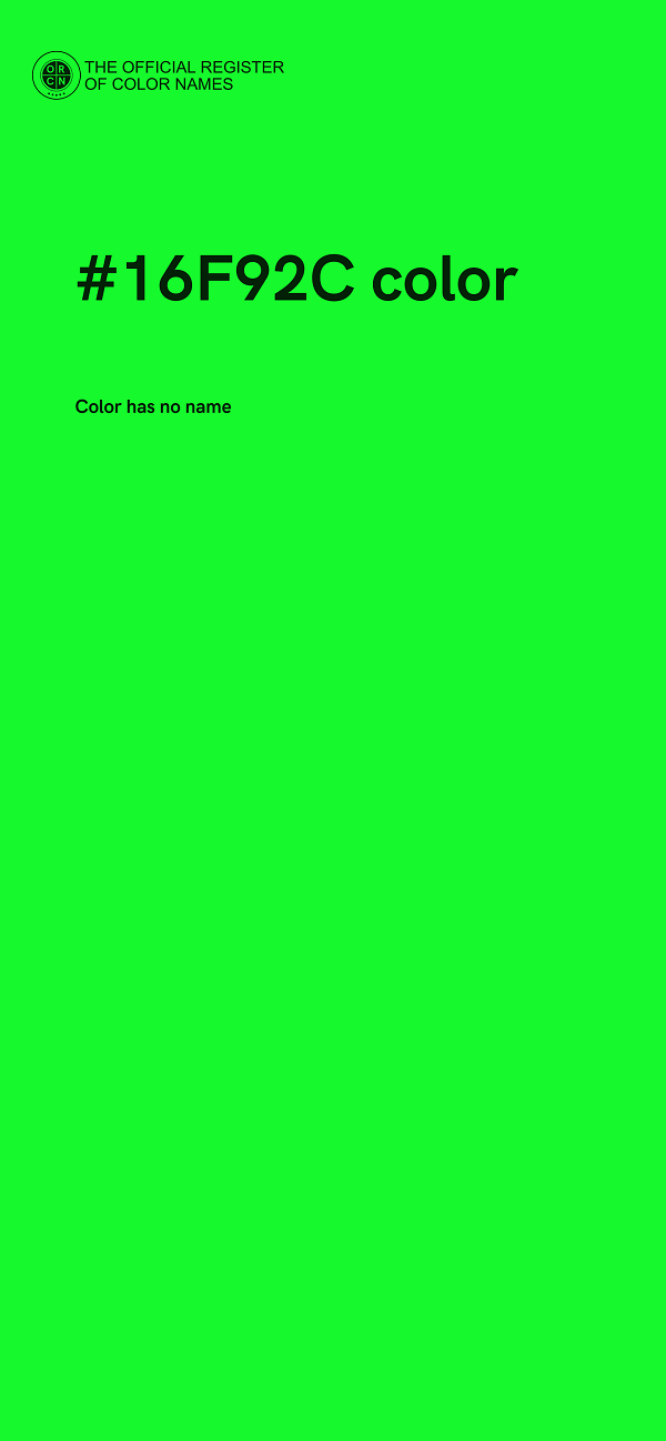 #16F92C color image