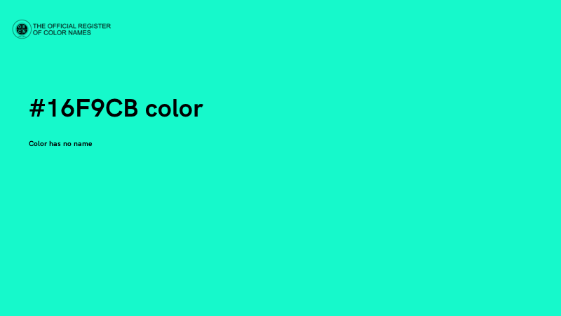 #16F9CB color image