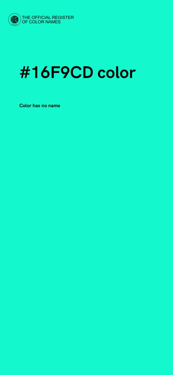 #16F9CD color image