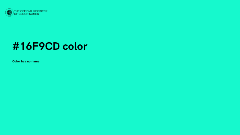 #16F9CD color image