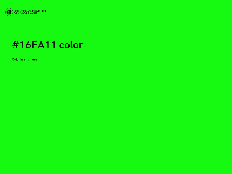 #16FA11 color image