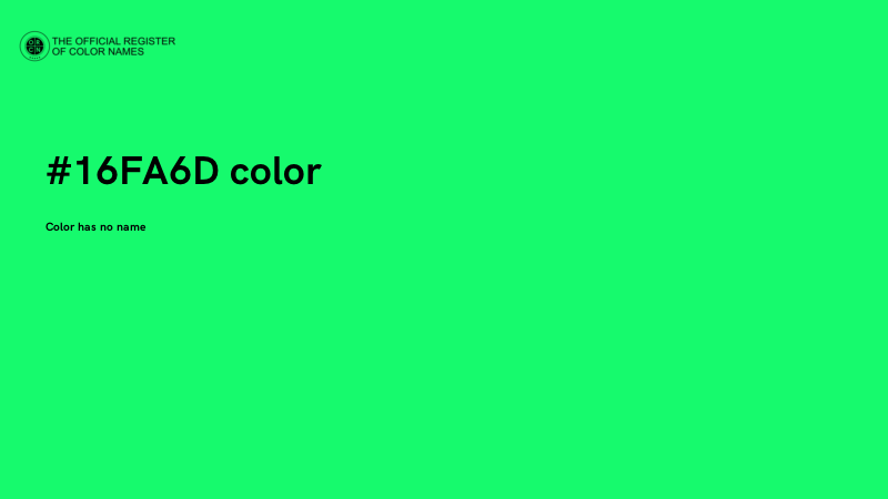 #16FA6D color image