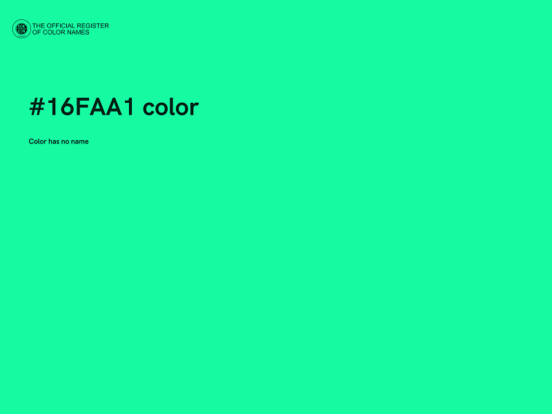 #16FAA1 color image