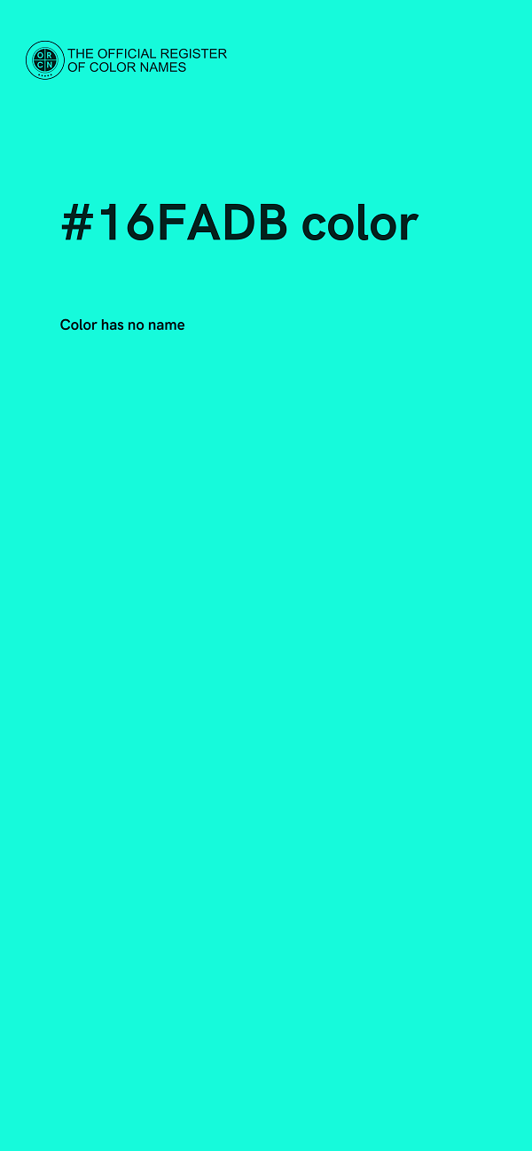 #16FADB color image
