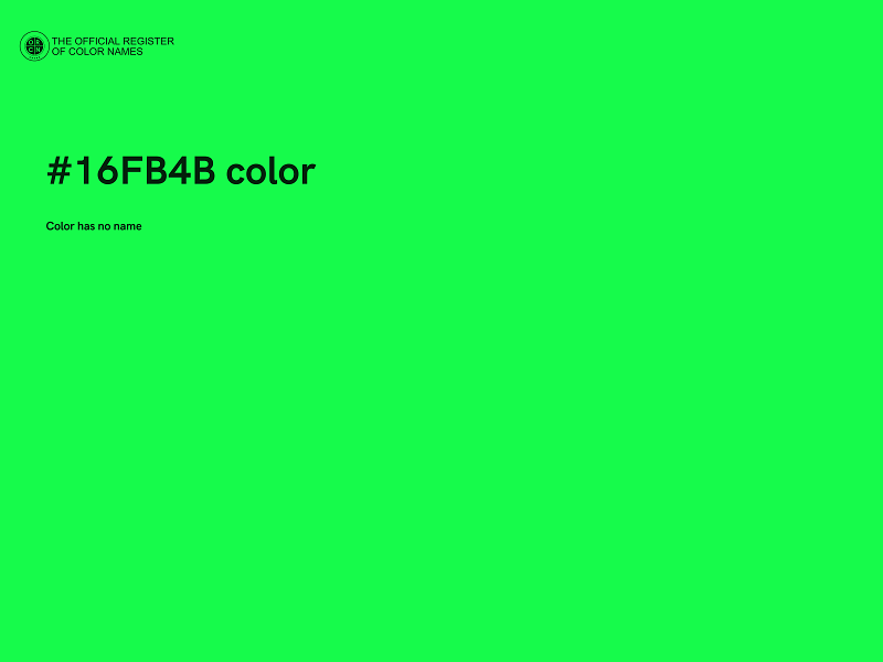 #16FB4B color image