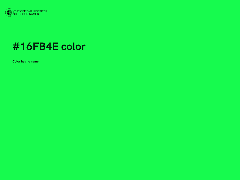 #16FB4E color image