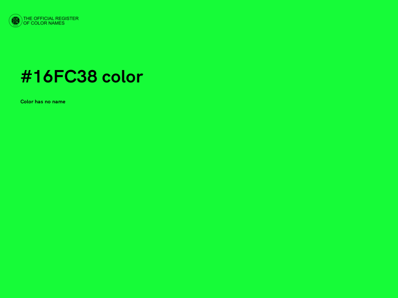 #16FC38 color image